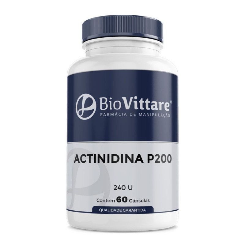 Actinidina (Enzima Digestiva do Kiwi) 240 U 60 Cápsulas | Alivia a Constipação