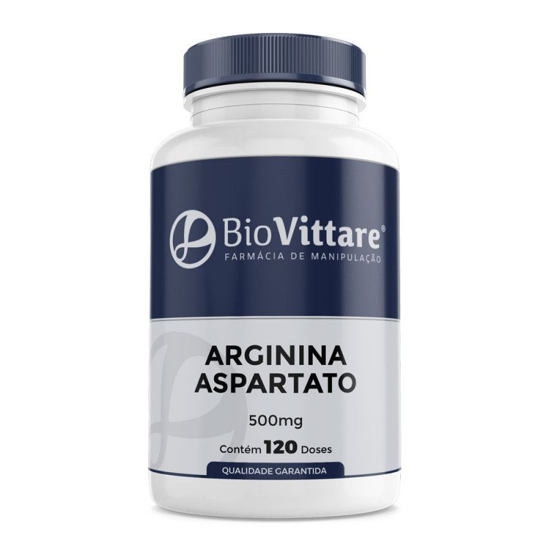 Arginina Aspartato 500mg 120 Doses