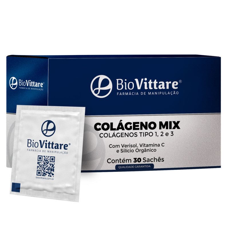 Colágeno Mix | Com Verisol + Vitamina C + Silício 30 Sachês