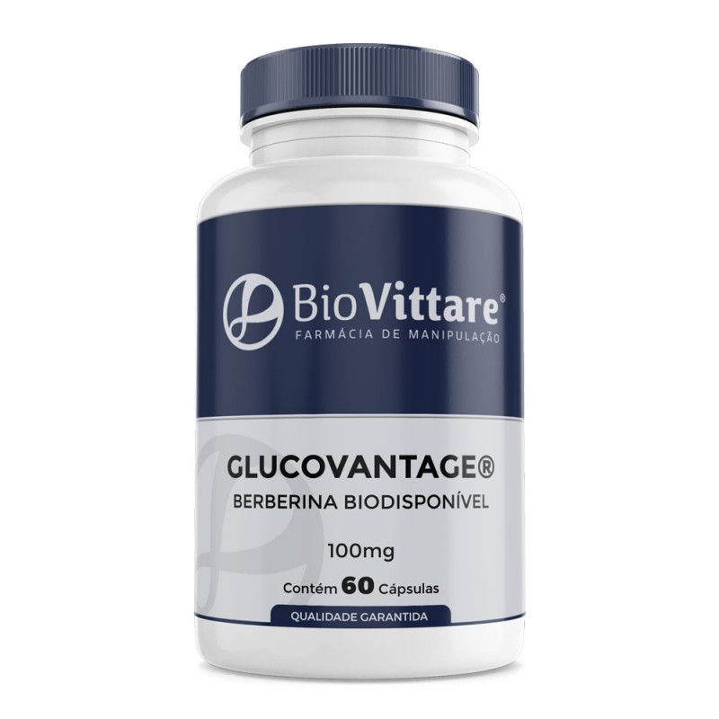 GlucoVantage ® - Berberina Biodisponível 100mg 60 Cápsulas