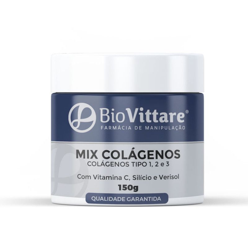 Colágeno Mix | Com Verisol + Vitamina C + Silício 150g 