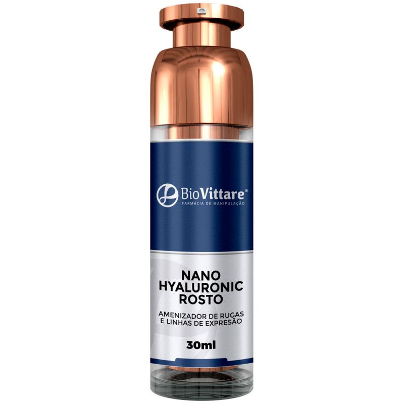 Nano Hyaluronic Rosto 30ml - Amenizador de Rugas com Ácido Hialurônico