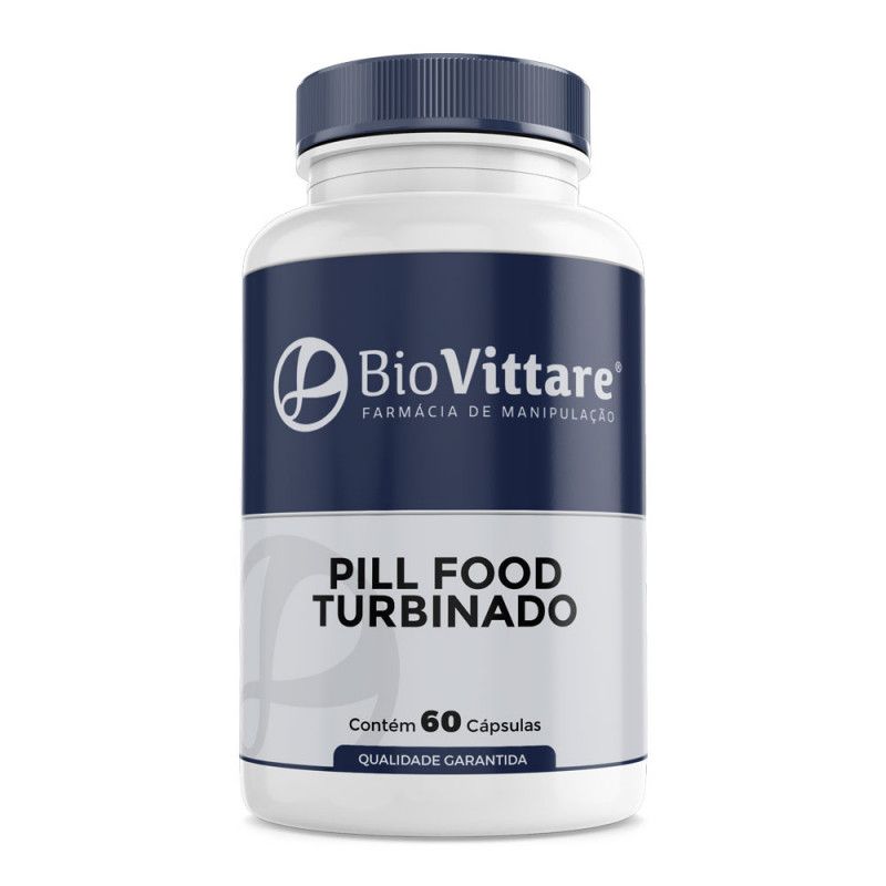 Pill Food Turbinado 60 Cápsulas – Vitaminas para Pele, Cabelos e Unhas