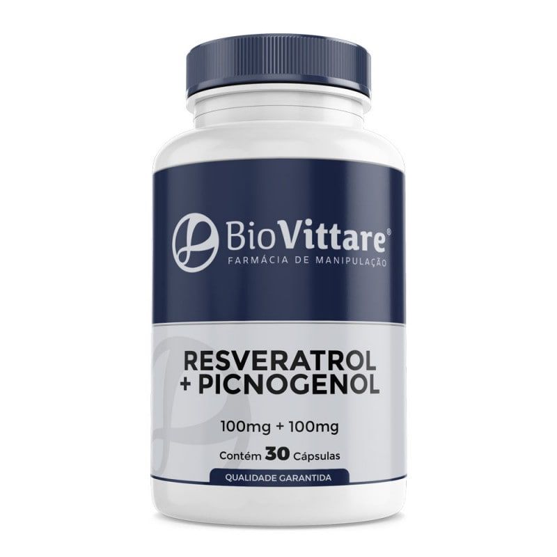 Resveratrol 100mg + Picnogenol 100mg 30 Cápsulas