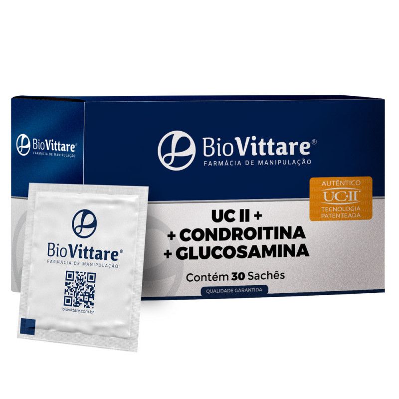 UC II + Condroitina + Glucosamina 30 Sachês