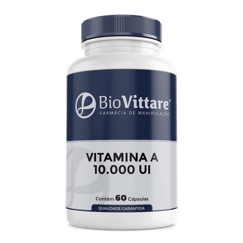 Vitamina A 10.000 UI 60 Cápsulas