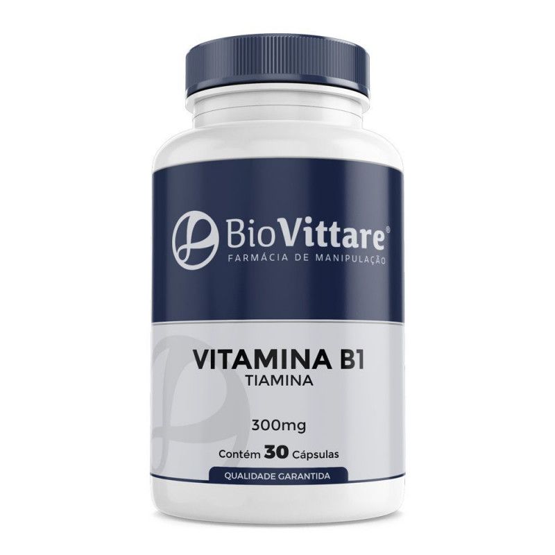 Vitamina B1 (Tiamina) 300mg 30 Cápsulas