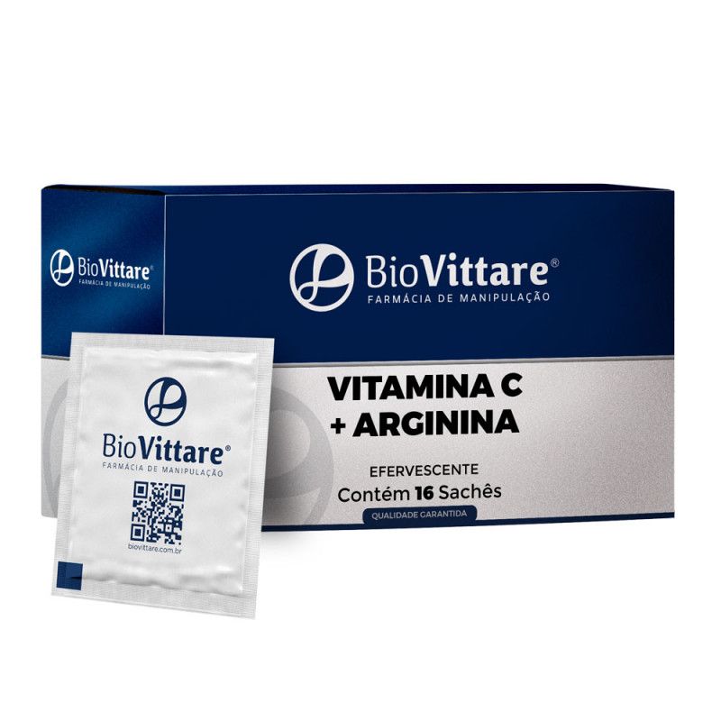 Vitamina C + Arginina Efervescente 16 Sachês