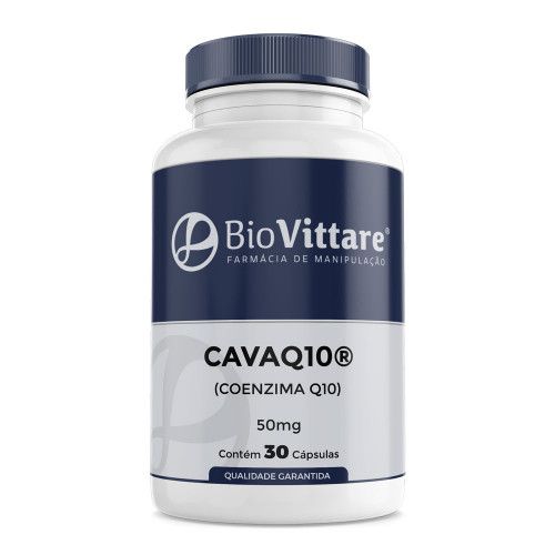 CAVAQ10 ® (Coenzima Q10 de Alta Biodisponibilidade) 50mg 30 Cápsulas