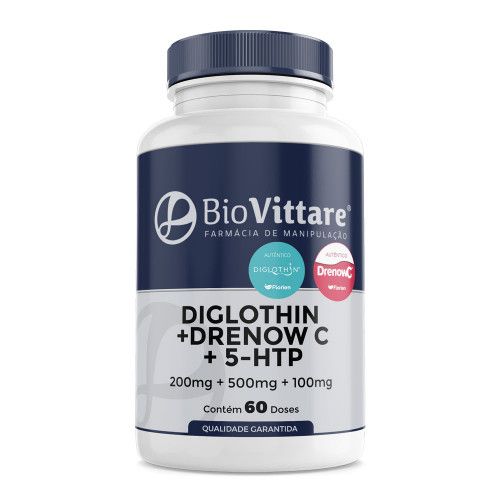 Diglothin + Drenow C + 5-HTP 60 Doses | Perda de Peso