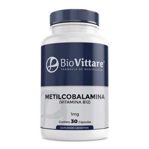 Metilcobalamina (Vitamina B12) 1mg 30 Cápsulas
