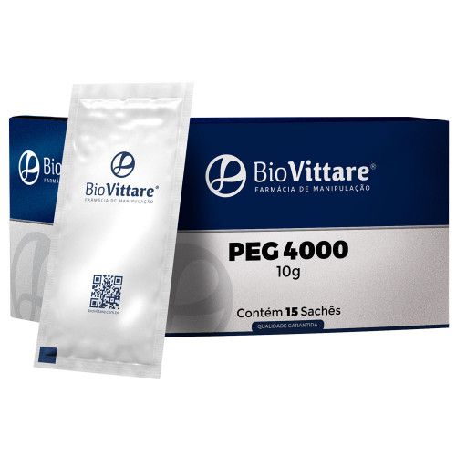 PEG 4.000 (Polietilenoglicol) 10g - 15 Sachês