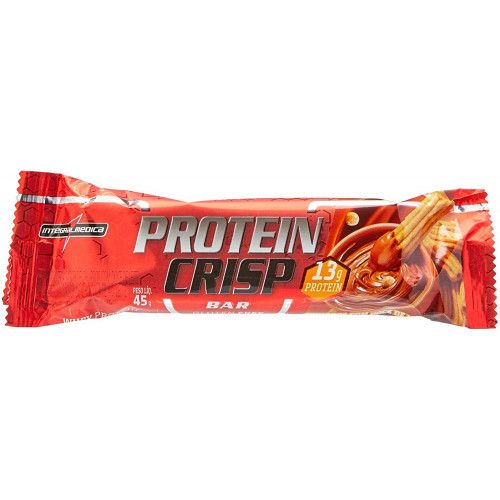 Protein Crisp Bar IntegralMedica - Barra de Cereal Proteica | Sabor Churros com Doce de Leite 45g