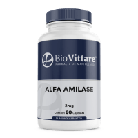 Alfa Amilase 2mg 60 Cápsulas - Digestão de Carboidratos