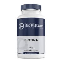 Biotina (Vitamina B7) 5mg 60 Cápsulas
