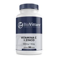 Vitamina C 500mg + Zinco 15mg 30 Cápsulas - Imunidade